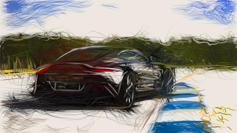 Aston Martin Vantage Drawing #10 Digital Art by CarsToon Concept