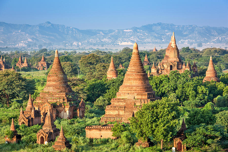 Bagan, Myanmar Ancient Temple Ruins Photograph by Sean Pavone - Fine ...