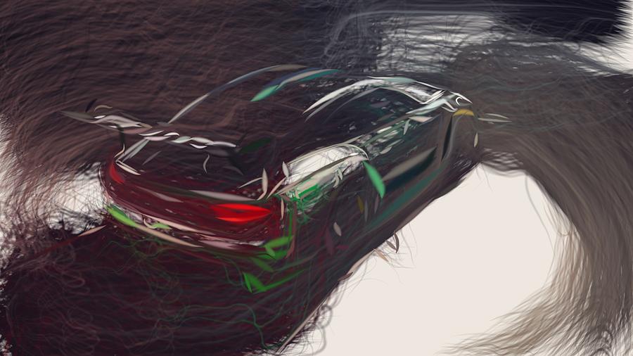 Bentley Continental GT3 Drawing #10 Digital Art by CarsToon Concept