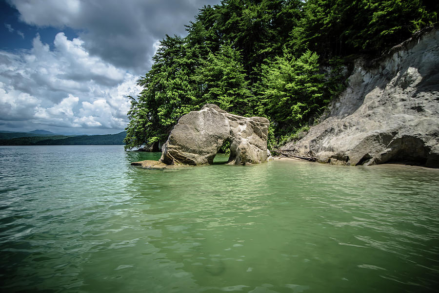 Boating And Camping On Lake Jocassee In Upstate South Carolina #9 Photograph by Alex Grichenko