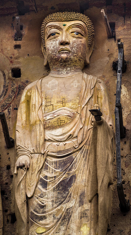 Buddha Maijishan Grottoes Tianshui Gansu China #9 Photograph by Adam Rainoff