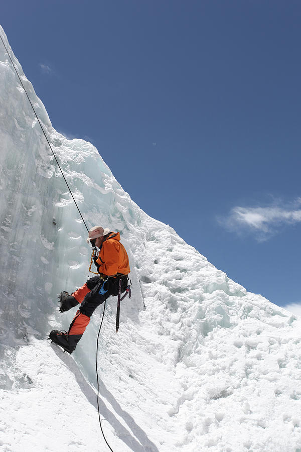 Climbing Mt. Everest #9 Photograph by Jason Maehl