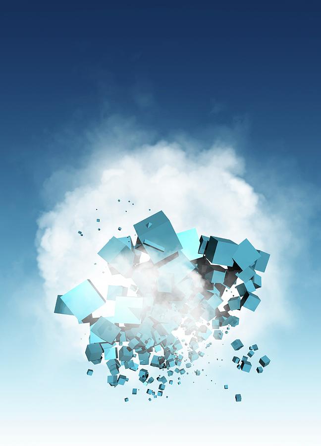 Cloud Computing, Conceptual Artwork #9 Digital Art by Victor Habbick Visions