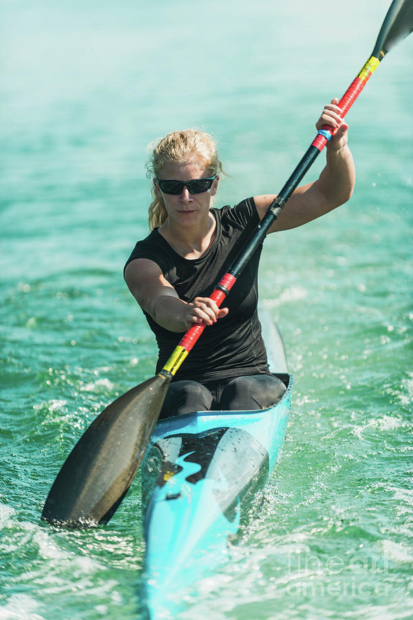 Female Kayaker #9 By Microgen Images/science Photo Library