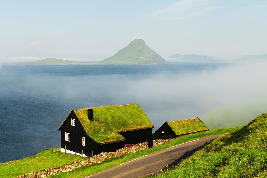 Summer Photograph - Foggy Morning View Of A House #9 by Ivan Kmit