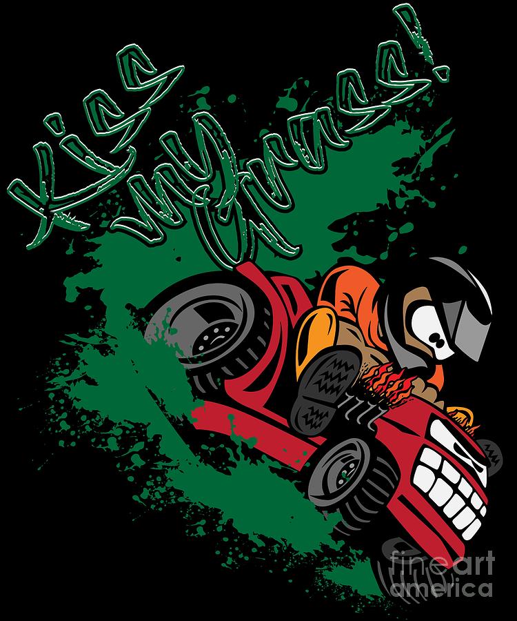 Funny Lawn Mower Racing Apparel for Drivers Competitors Motorsport Lovers Petrolheads #9 Digital Art by Martin Hicks