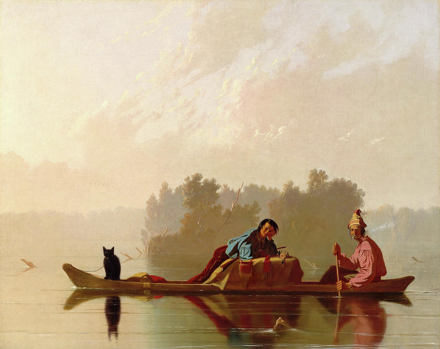 Fur Traders Descending the Missouri. #9 Painting by George Caleb Bingham