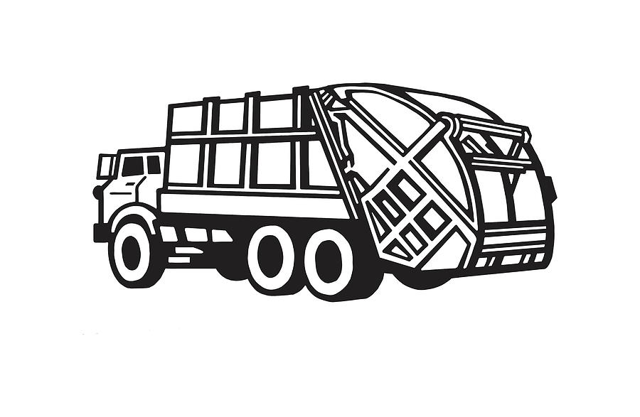 Realistic Dump Truck Vector Images (88)