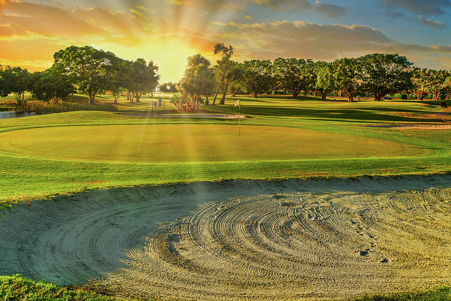 Golf Course In Boca Raton Florida #9 Digital Art by Laura Zeid