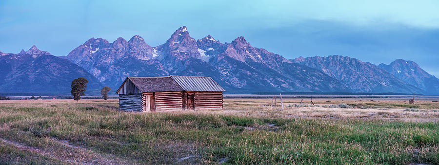Grand Teton scenic view with abandoned barn on Mormon Row #9 Photograph by Alex Grichenko