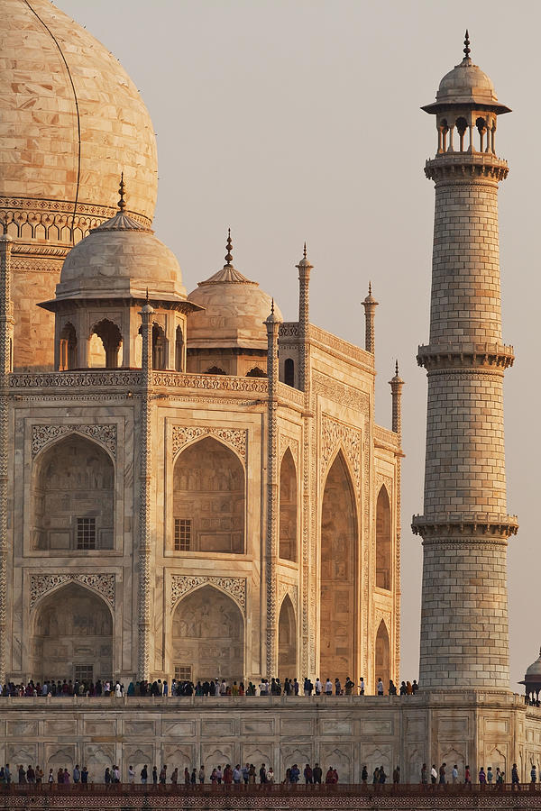 India, Agra, Taj Mahal #9 Digital Art by Luigi Vaccarella
