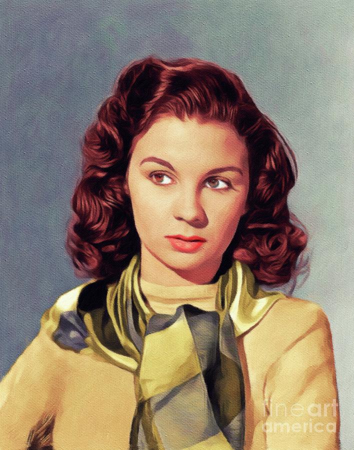 Jean Simmons, Vintage Movie Star Painting by Esoterica Art Agency ...