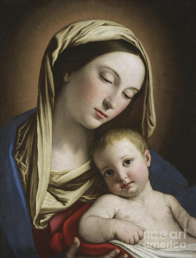 Madonna And Child Painting by Il Sassoferrato