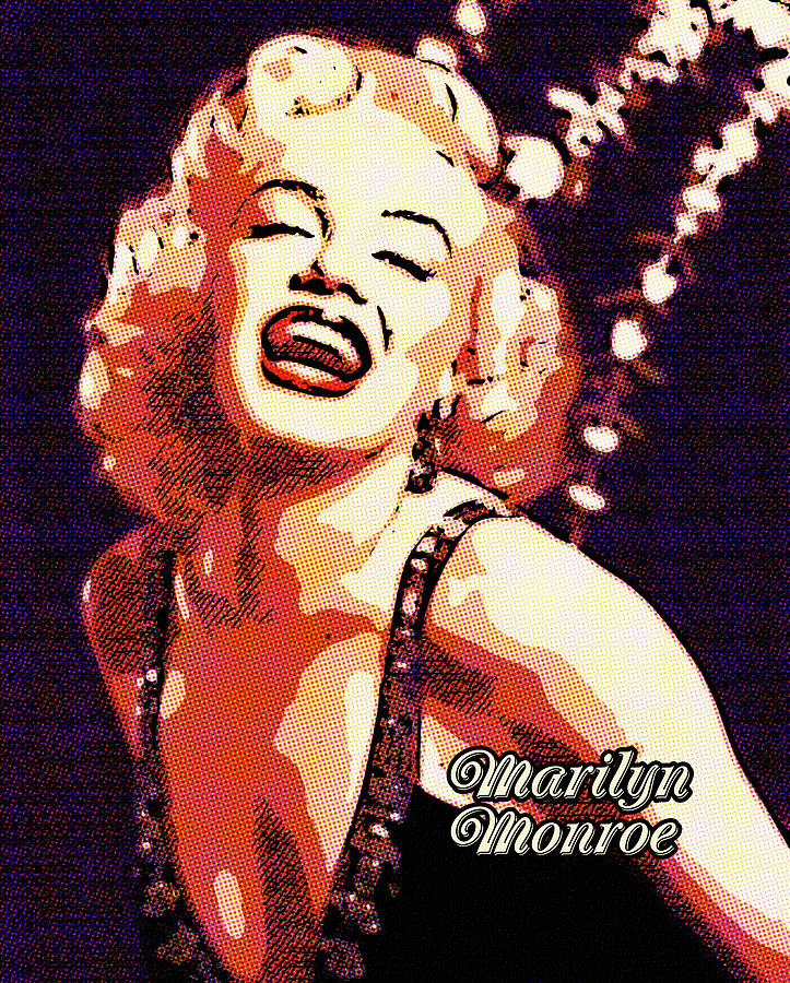 Marilyn Monroe, famous artist, actress, singer by Alain De Maximy