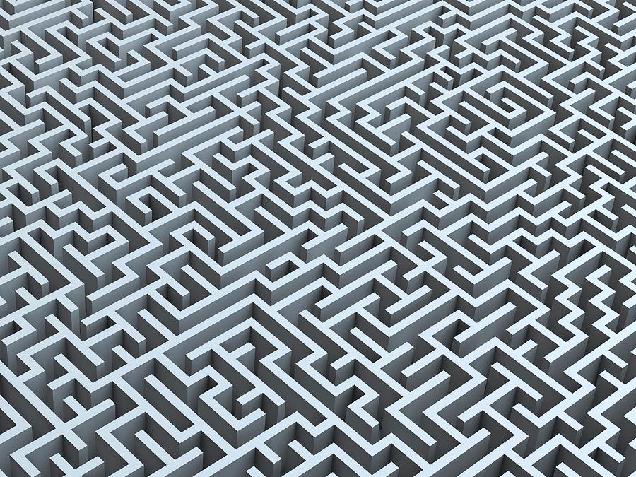 Maze, Artwork Digital Art by Pasieka