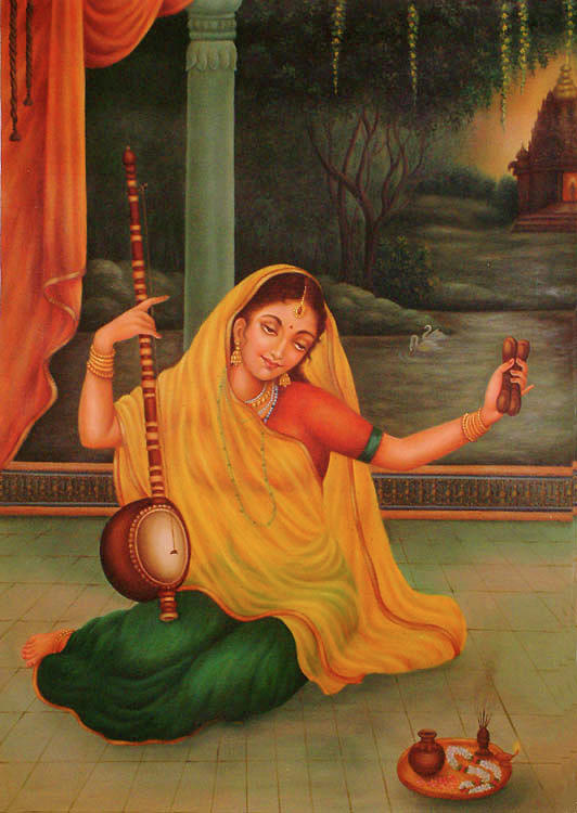 Meera Bai Painting by Vishal Gurjar Fine Art America