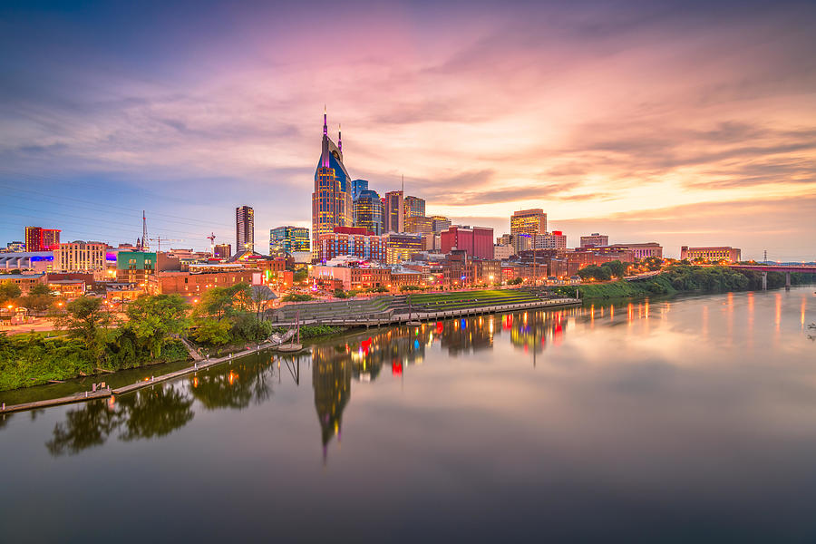 Nashville Photograph - Nashville, Tennessee, Usa Downtown #9 by Sean Pavone