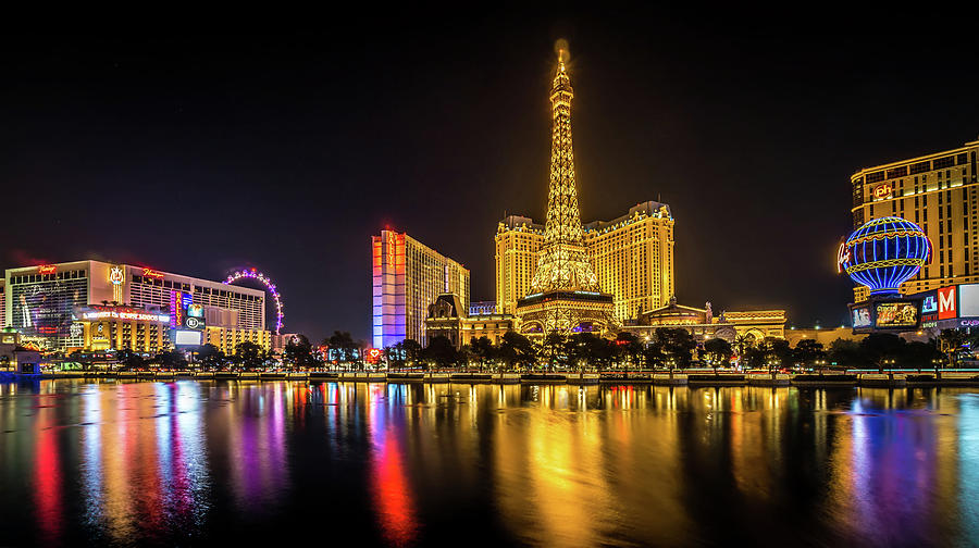 Nigh Life And City Skyline In Las Vegas Nevada #9 Photograph by Alex Grichenko