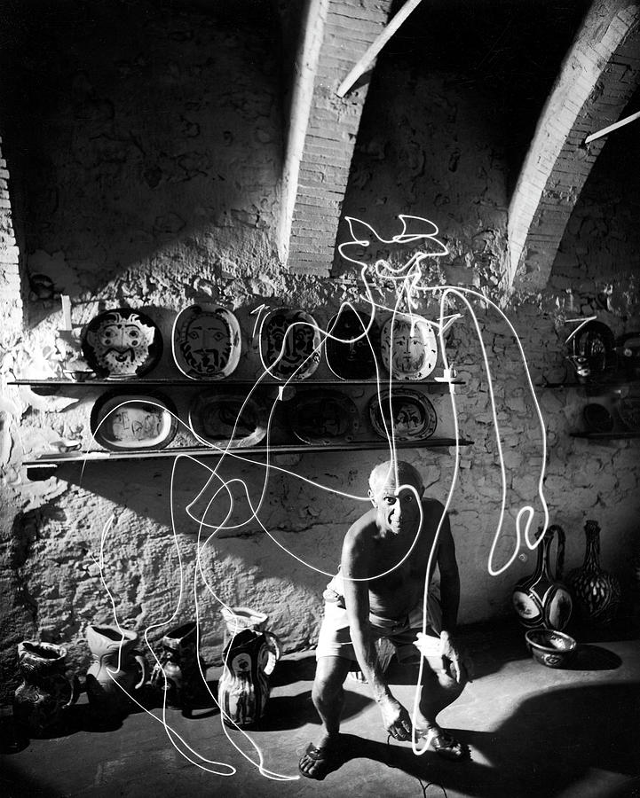 Pablo Picasso #9 Photograph by Gjon Mili