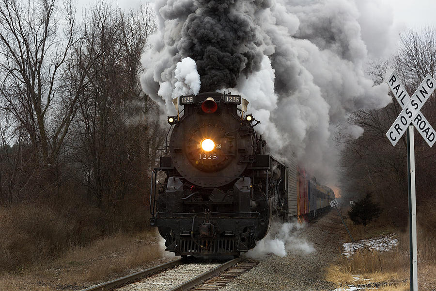 Pere Marquette 1225 steam locomotive, also known as the Polar Ex ...