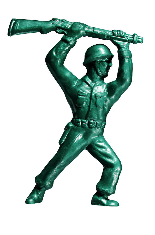Vintage Drawing - Plastic Toy Soldier #9 by CSA Images