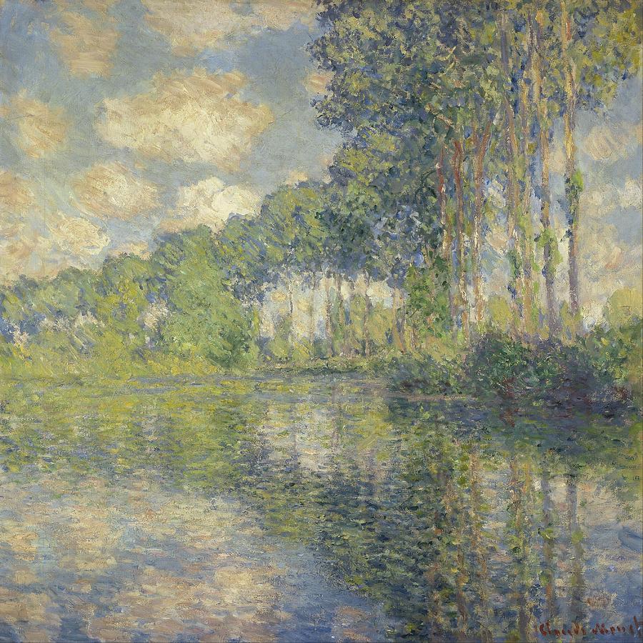 Poplars On The Epte Painting by Claude Monet Poplars On The Epte Painting by Claude Monet