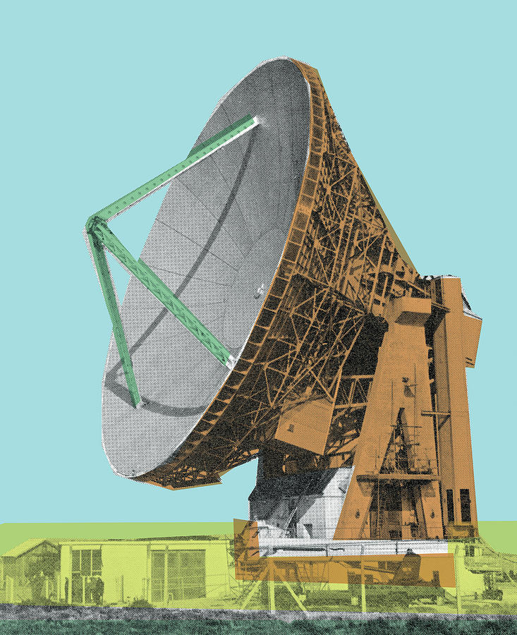 Science Fiction Drawing - Satellite Dish #9 by CSA Images