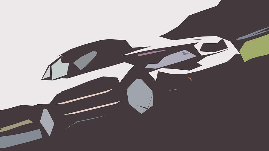 Skoda Octavia RS Abstract Design #9 Digital Art by CarsToon Concept