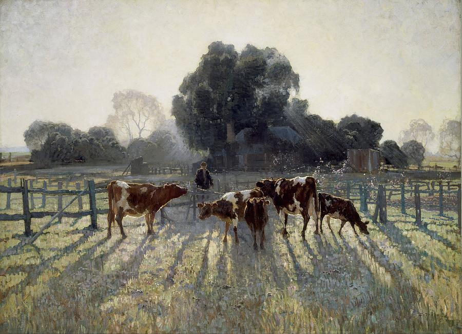 Spring Frost Painting by Elioth Gruner Spring Frost Painting by Elioth Gruner