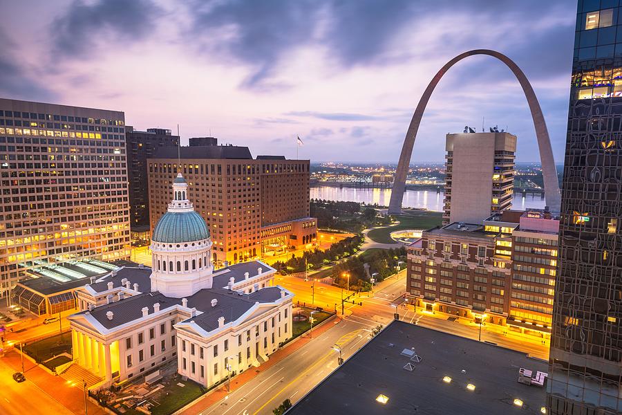 St. Louis Photograph - St. Louis, Missouri, Usa Downtown #9 by Sean Pavone