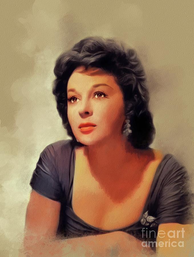 Susan Hayward, Vintage Actress Painting by Esoterica Art Agency - Fine ...