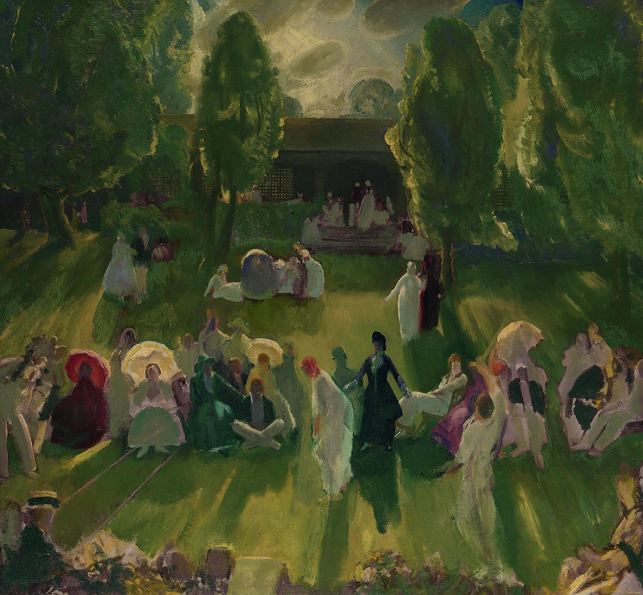 George Wesley Bellows Painting - Tennis at Newport. #9 by George Bellows