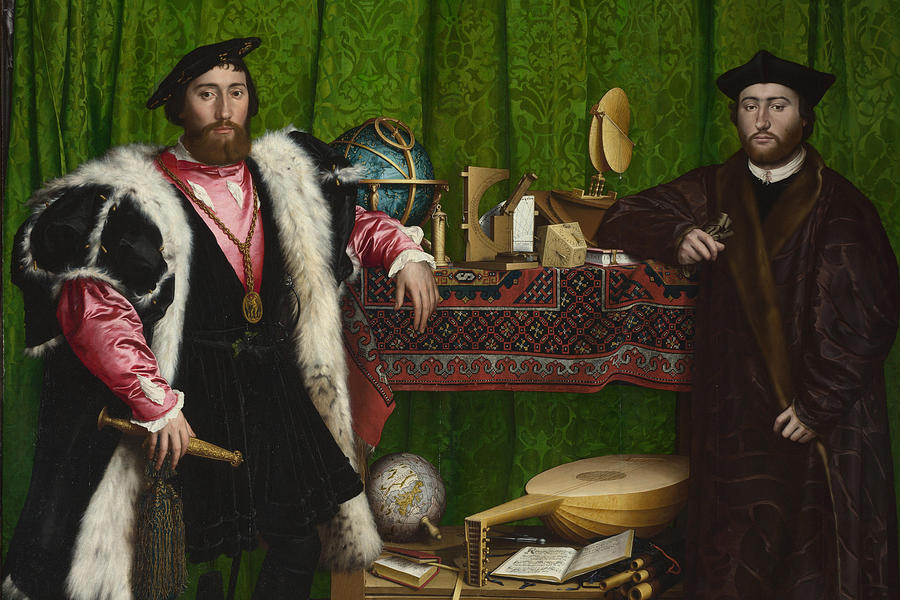 The Ambassadors #9 Painting by Hans Holbein the Younger