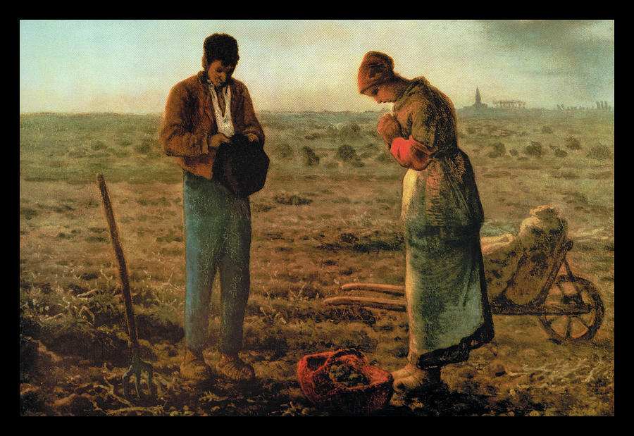 The Angelus #9 Painting by Jean Francois Millet
