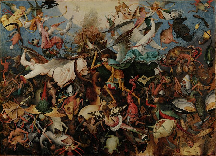The Fall Of The Rebel Angels Painting by Pieter Bruegel The Elder The Fall Of The Rebel Angels Painting by Pieter Bruegel The Elder