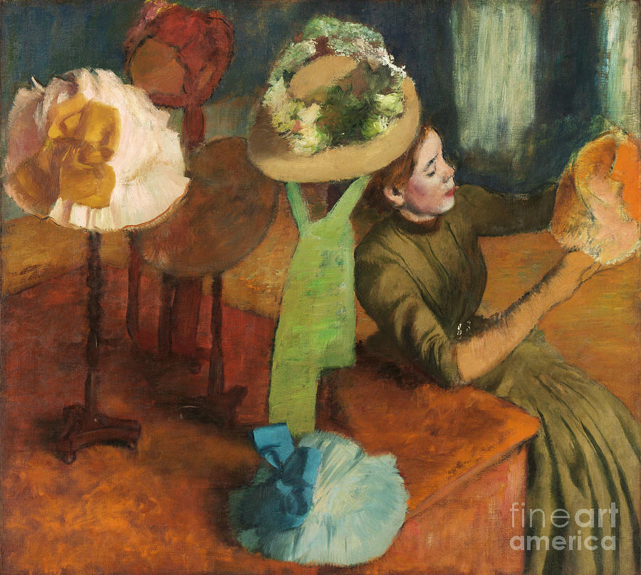 The Millinery Shop by EDGAR DEGAS The Millinery Shop by EDGAR DEGAS