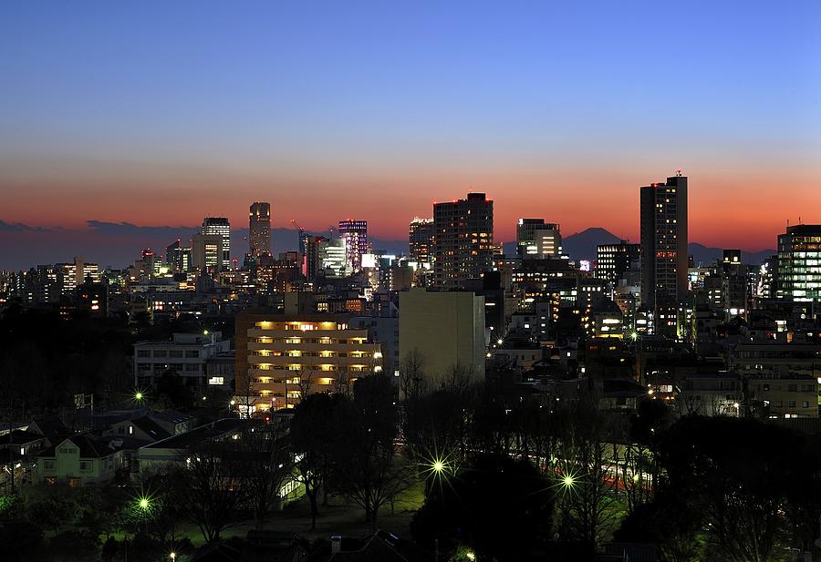 Tokyo Cityscape At Sunset #9 Photograph by Vladimir Zakharov