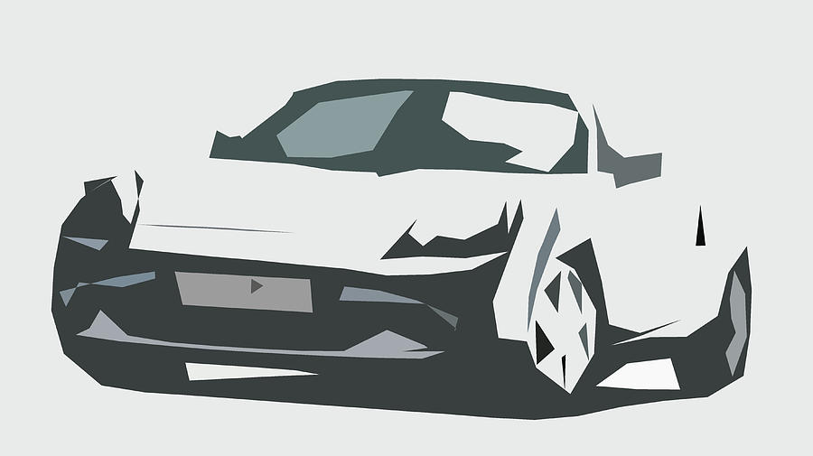 Toyota MR2 Roadster Abstract Design #9 Digital Art by CarsToon Concept