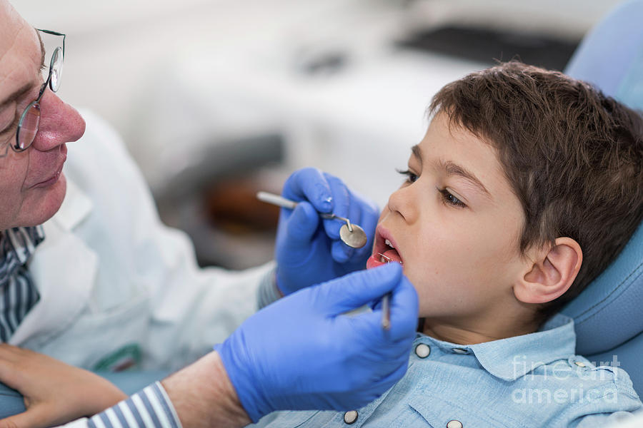 Young Boy Having Dental Check-up #9 Photograph by Microgen Images/science Photo Library