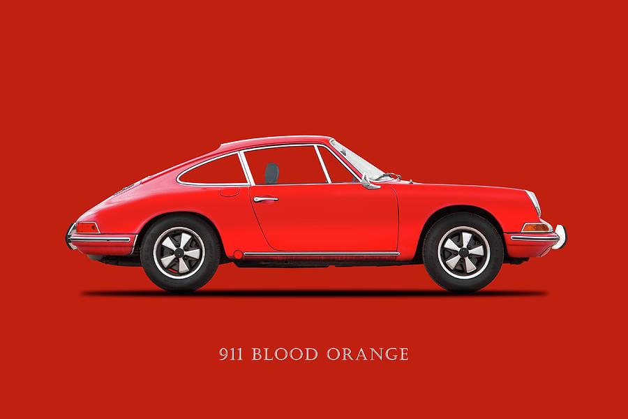 Car Photograph - 911 Blood Orange Phone Case by Mark Rogan