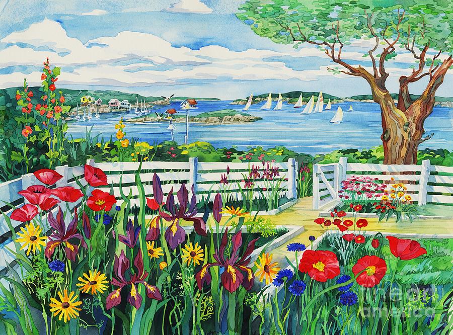 91106 - Island Garden Painting by Paul Brent