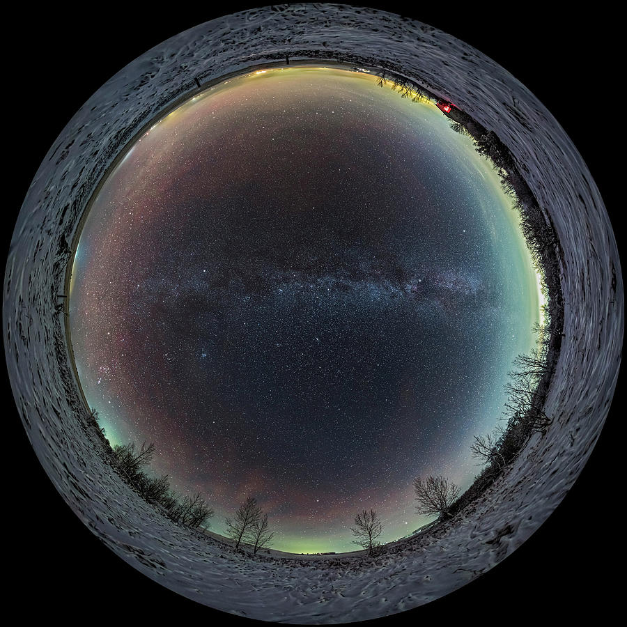 A 360 Degree Panorama Of The Entire Sky Photograph by Alan Dyer