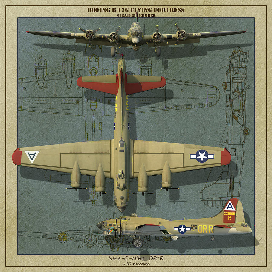 A B 17g Flying Fortress Strategic Photograph By Kurt Miller
