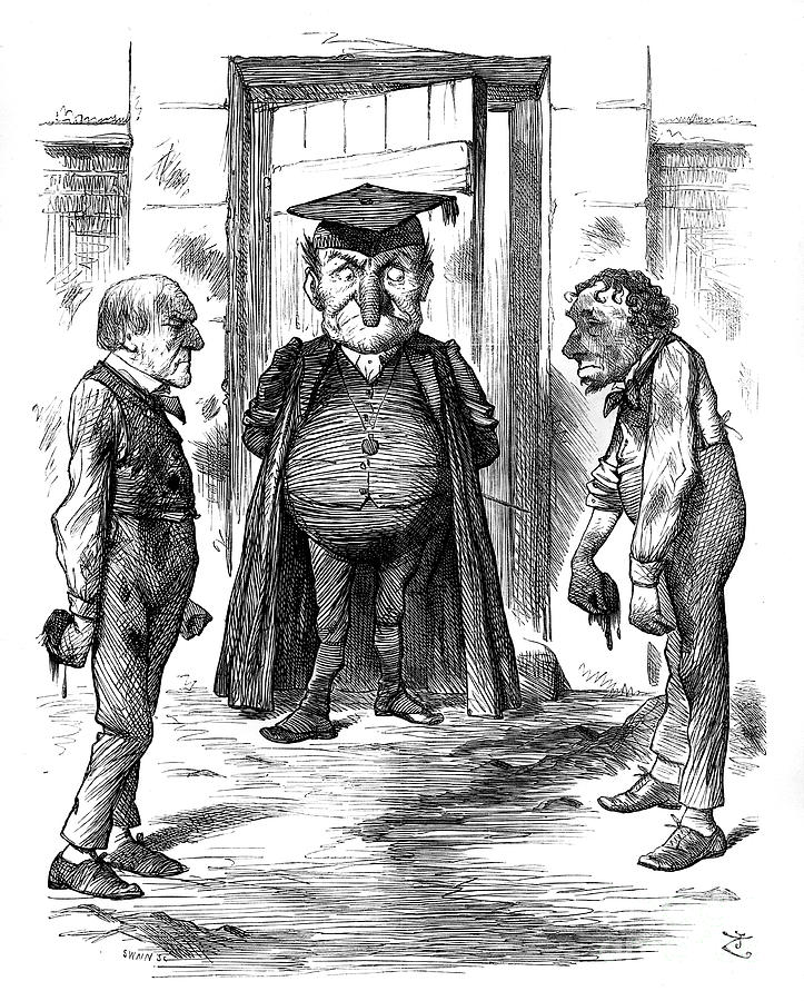 A Bad Example, 1878.artist Swain Drawing by Print Collector