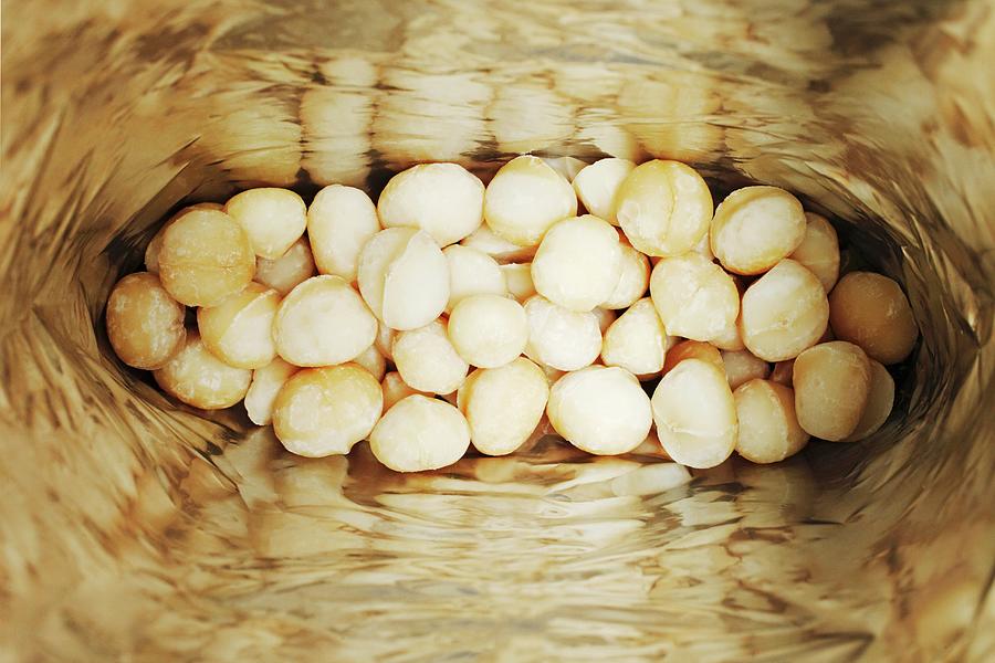 A Bag Of Macadamia Nits seen From Above Photograph by Krger & Gross