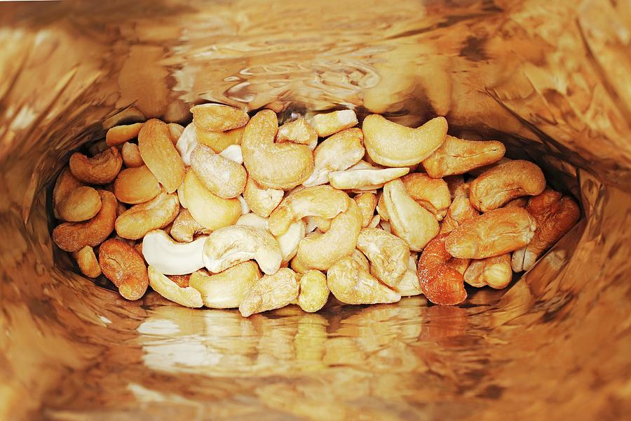 A Bag Of Salted Cashew Nuts seen From Above Photograph by Krger & Gross