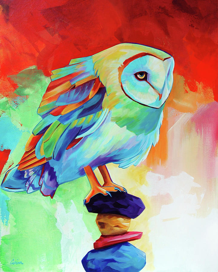 Animal Painting - A Balanced Point Of View by Corina St. Martin