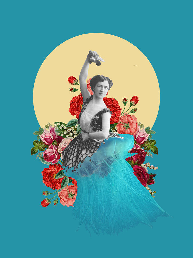 A Ballerina With A Jelly Fish Skirt Digital Art