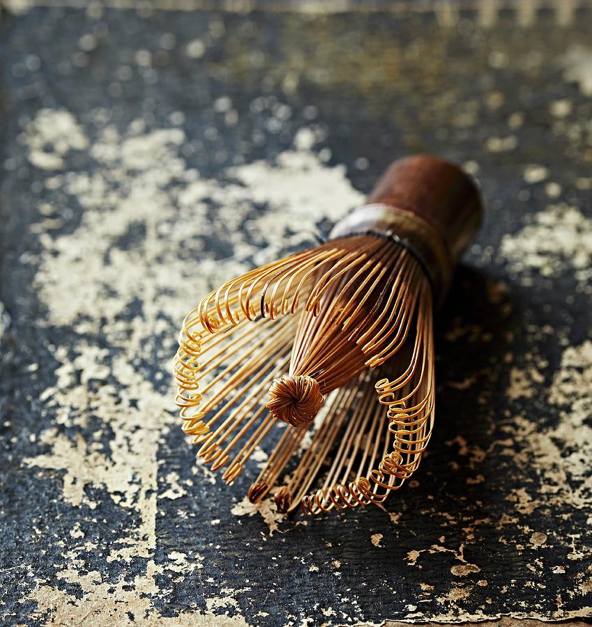 A Bamboo Whisk For Matcha Tea Photograph by B.&.e.dudzinski