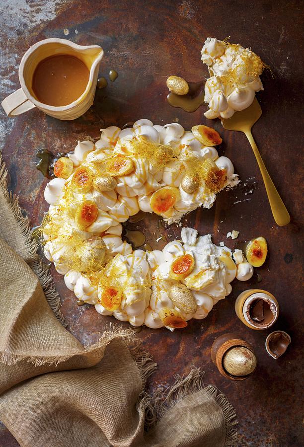 A Banoffee Eton Nest easter Dessert Photograph by Great Stock!